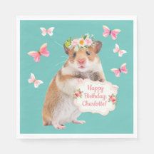 Aniversário de Pequeno Rato/Hamster Personalizado