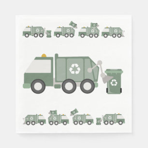 Guardanapo De Papel Aniversário de veículos de caminhoneiros de Recicl