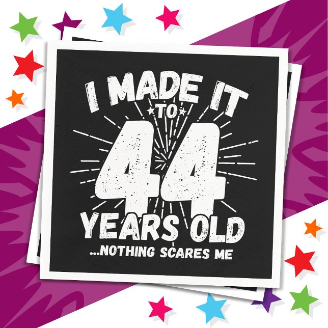 Guardanapo De Papel Aniversário do 44 Sarcastic Meme, 44 anos (Criador carregado)