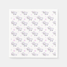 Guardanapo De Papel Aniversário do Chá de fraldas de Bovinos