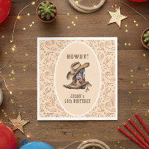 Aniversário do cowboy oeste selvagem