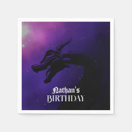Guardanapo De Papel Aniversário do Dragão Roxo Mito