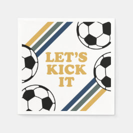 Guardanapo De Papel Aniversário do Futebol Retro