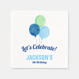 Guardanapo De Papel Aniversário do Garoto dos Balões de Água