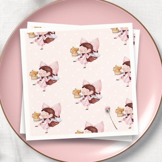 Guardanapo De Papel Aniversário do Hora do Bolo e do Chá (Criador carregado)