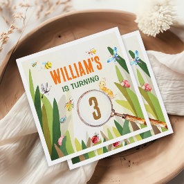 Guardanapo De Papel Aniversário do Inseto Inseto de Aquarela