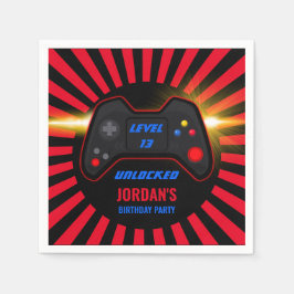 Guardanapo De Papel Aniversário do jogo de vídeo