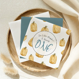 Guardanapo De Papel Aniversário do Menino da Pumpkin Caiu do Aquarela