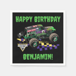 Guardanapo De Papel Aniversário do Monster Jam Grave Digger