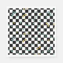 Guardanapo De Papel Aniversário do Partido do Vamos Retroativo