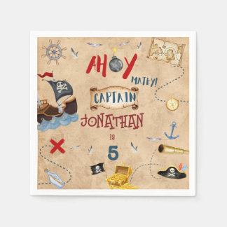 Guardanapo De Papel Aniversário do pirata Pirate Kids