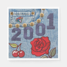 Aniversário do Poster vintage de 2001 ou Reunião