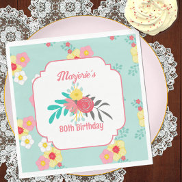 Guardanapo De Papel Aniversário do Tea Party