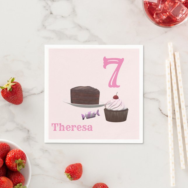 Guardanapo De Papel Aniversário do Tea-Party (Criador carregado)