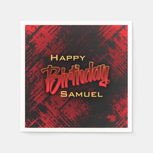 Guardanapo De Papel Aniversário do Teen Boy (Frente)