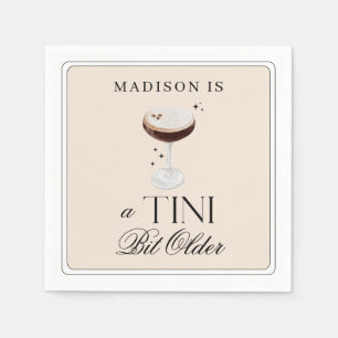 Guardanapo De Papel Aniversário do Tini Bit Older Espresso Martini