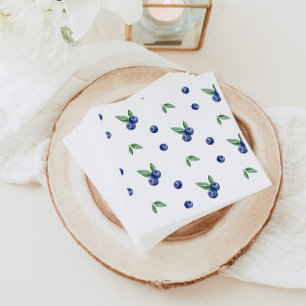 Guardanapo De Papel Aniversário doce de amoreira azul