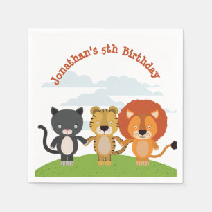 Guardanapo De Papel Aniversário dos Amigos dos Animais