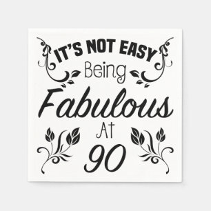 Guardanapo De Papel Aniversário fabuloso do 90