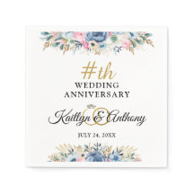 Aniversário Floral de Aquarela Elegante Personaliz