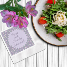 Guardanapo De Papel Aniversário Floral Roxo