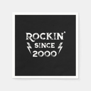 Guardanapo De Papel Aniversário Gift Classic Rock para os anos 2000