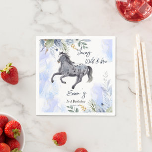 Guardanapo De Papel Aniversário jovem selvagem e livre da Appaloosa