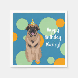 Guardanapo De Papel Aniversário Leonberger