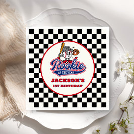 Guardanapo De Papel Aniversário Personalizado Do Ano Do Baseball