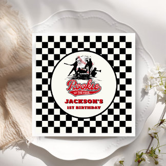 Guardanapo De Papel Aniversário Personalizado Do Ano Do Baseball