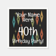 Aniversário Personalizado do Século Médio Retroati