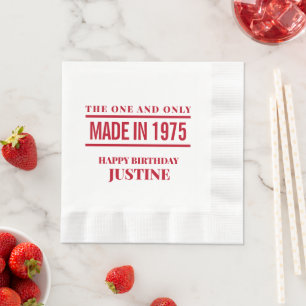 Guardanapo De Papel Aniversário Personalizado Napkins