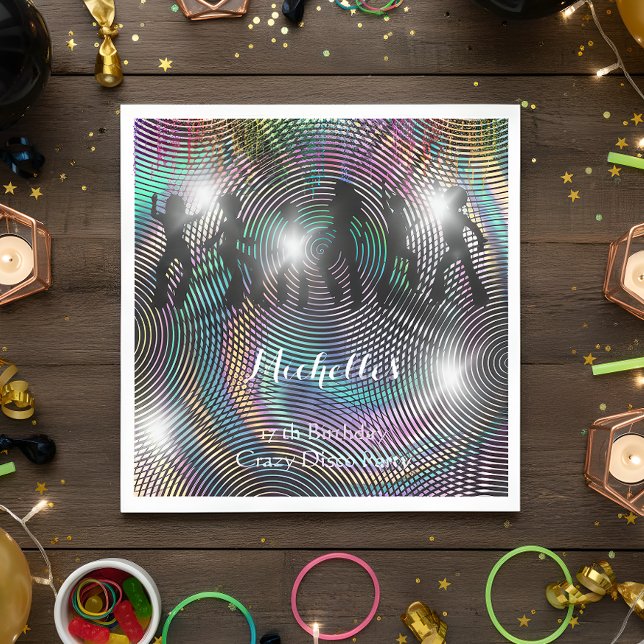 Guardanapo De Papel Aniversário psicodélico maluco (Criador carregado)