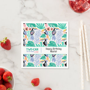 Guardanapo De Papel Aniversário Tropical DUO-CAN (tucano)