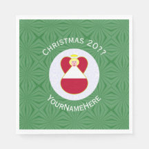 Anjo da Bandeira Austríaca Natal Personalizado