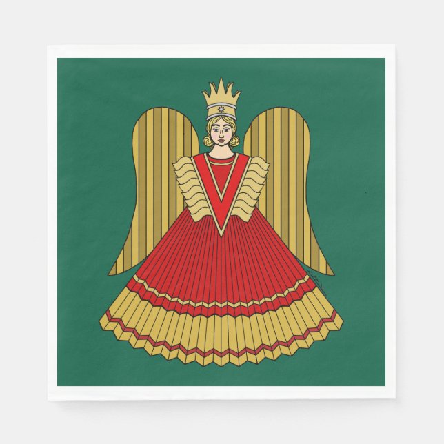 Guardanapo De Papel Anjo de Natal de Nuremberga (Frente)