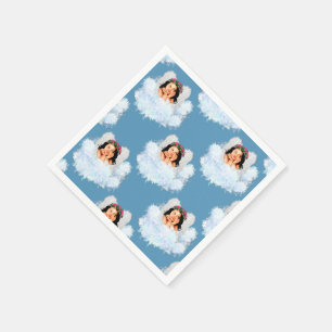 Guardanapo De Papel Anjo nas nuvens 3-Blue-PAPKINS