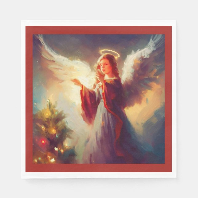 Guardanapo De Papel Anjo Natal 3 (Frente)