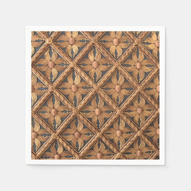 Guardanapo De Papel Anjos. Seis Seraphim Winged. Galeria de Accademia  (Frente)