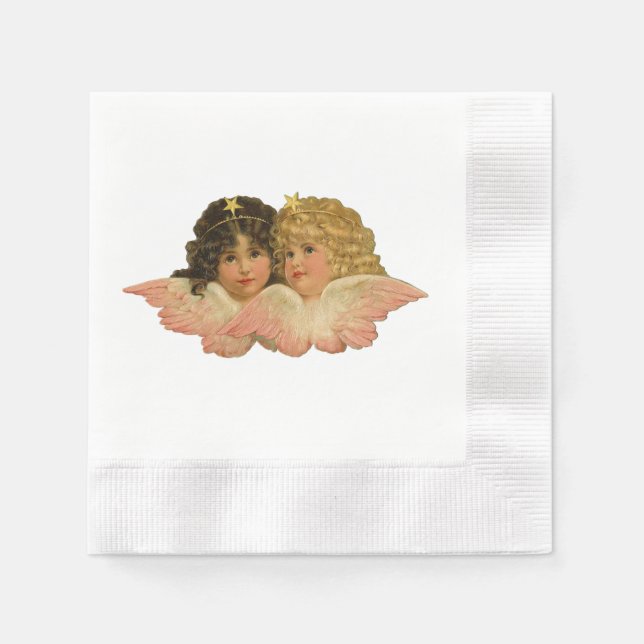 Guardanapo De Papel Anjos Vitorianos (Frente)