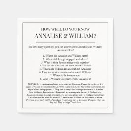 Guardanapo De Papel Annalise O Que Você Sabe De Casamento Divertido