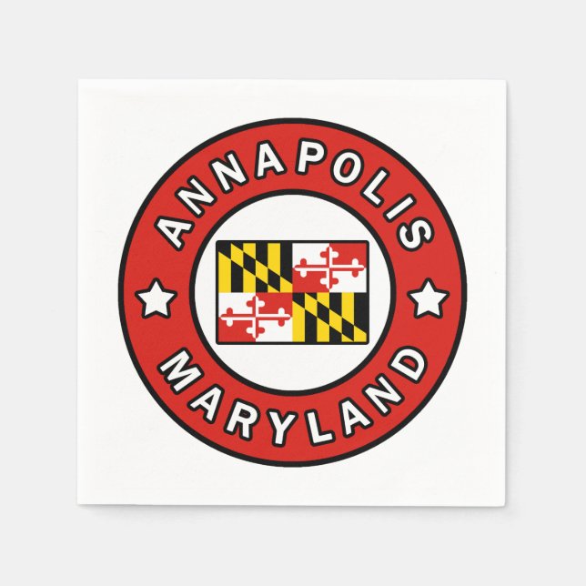 Guardanapo De Papel Annapolis Maryland (Frente)