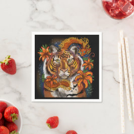 Guardanapo De Papel Ano Chinês do Tigre