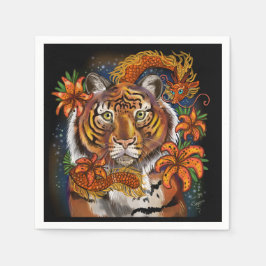 Guardanapo De Papel Ano Chinês do Tigre