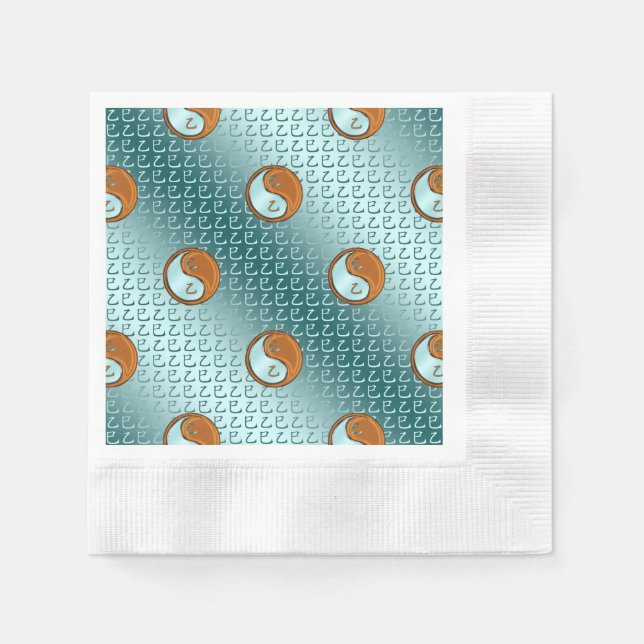 Guardanapo De Papel Ano da Cobra de madeira (Frente)