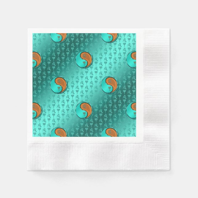 Guardanapo De Papel Ano do Cão da Madeira (Frente)