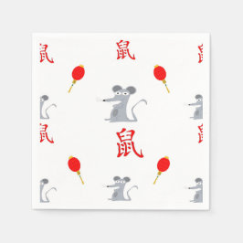 Guardanapo De Papel Ano do Rat 2020