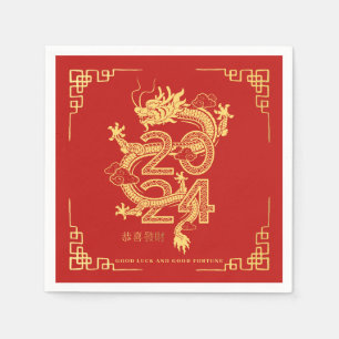 Guardanapo De Papel Ano Novo Chinês   Ano do Dragão