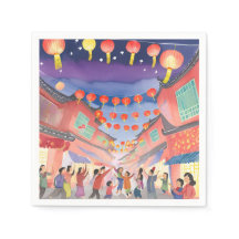 Ano Novo Lunar Chinês | Aquarela de Celebração