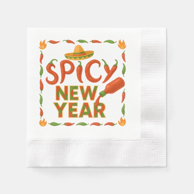 Guardanapo De Papel Ano Novo Picante (Frente)